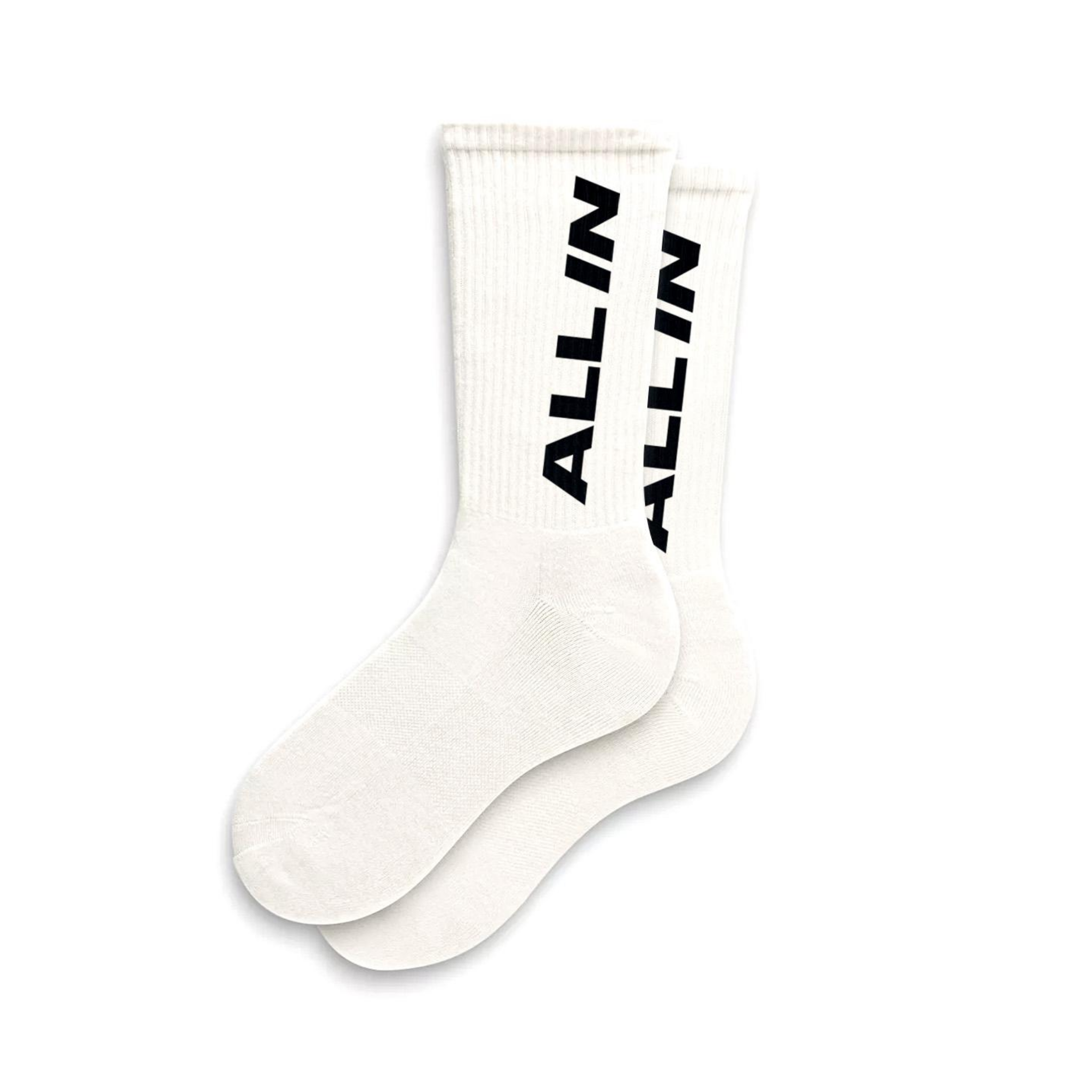 XG White Crew Socks