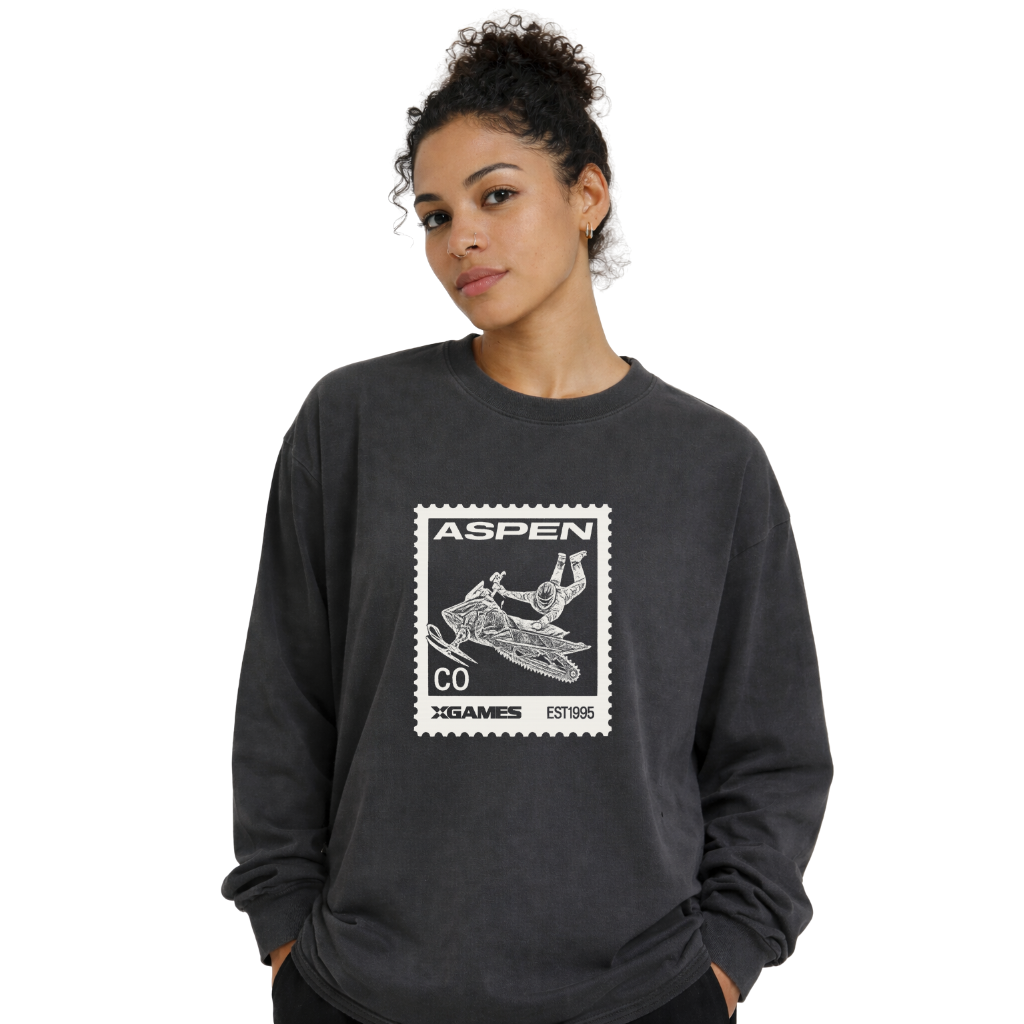 Postage Long Sleeve Tee - Black