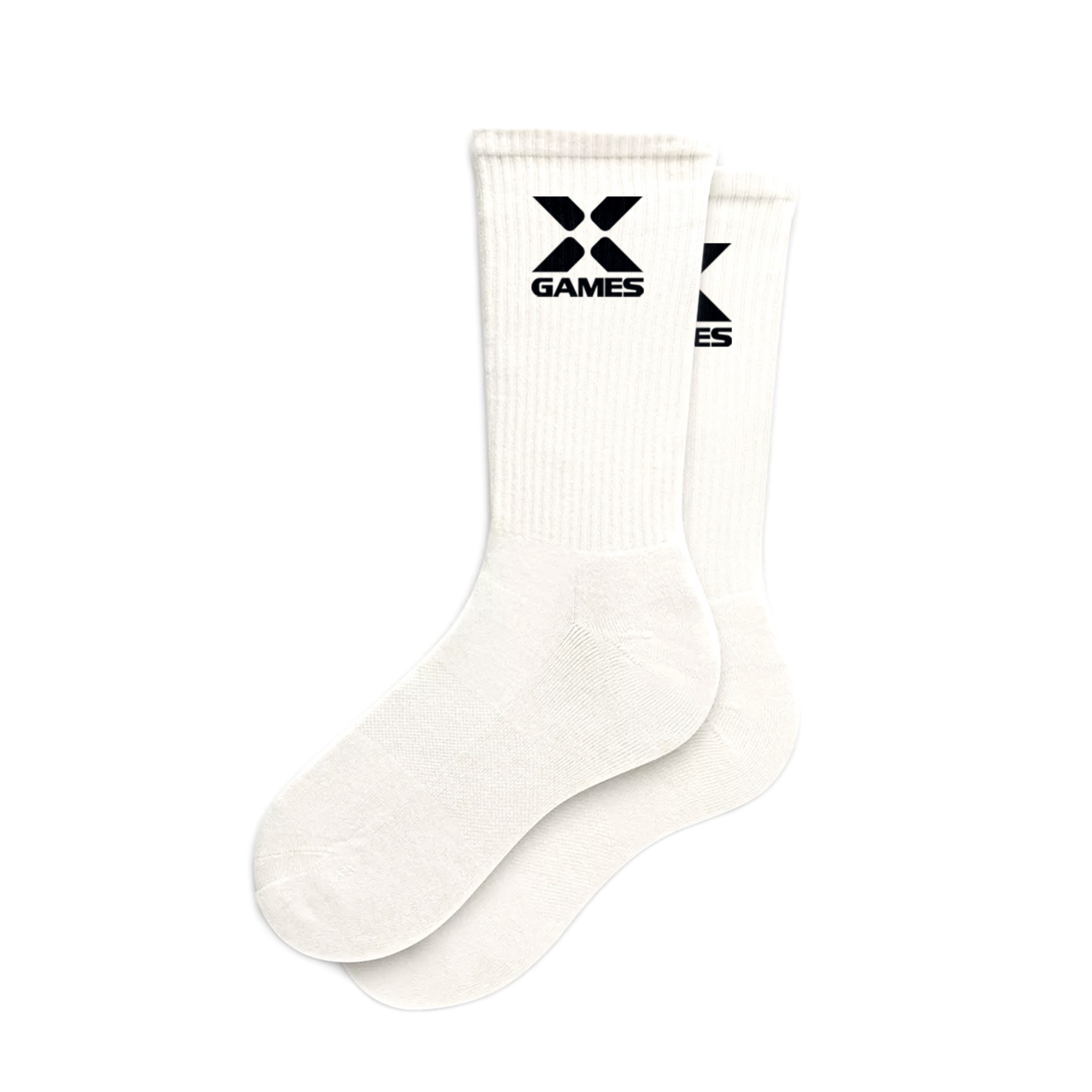 XG White Crew Socks